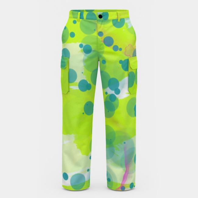 Preview: Cargohose mit Mojito - Hose, lang oder kurz, bunt, 100% Polyester, Grösse S-5XL, fester Stoff, Normale Passform, SOKA, Listenhund, AmStaff, Staff, Staffordshire, PitBull, Pit